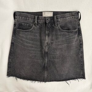 Everlane The Denim Skirt Mini Washed Black Cotton Size 27 Waist Small